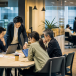 社員研修と実務活用を表すビジネスイメージ